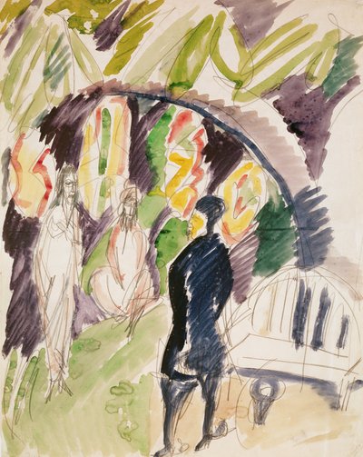 Divano (1912-14) da Ernst Ludwig Kirchner